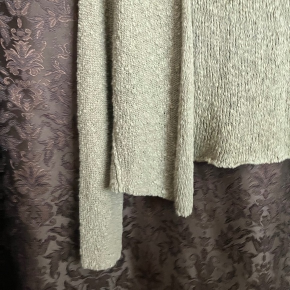 Eileen Fisher Cardigan  Boucle Textured Knit In Khaki/Taupe Tone   Size PS - Picture 6 of 9